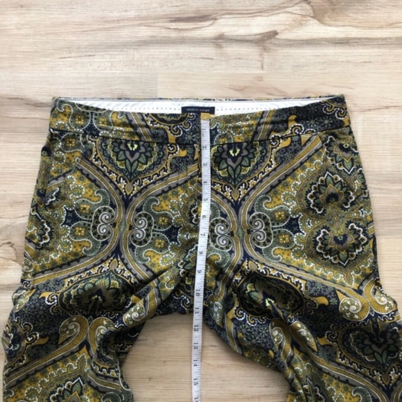 Tommy Hilfiger Green and Black Paisley Chinos - Picture 4 of 8